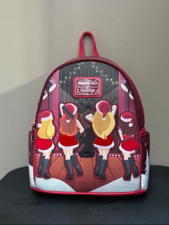 Loungefly Mean Girls Holiday Mini Backpack - Burgundy & Red Accents